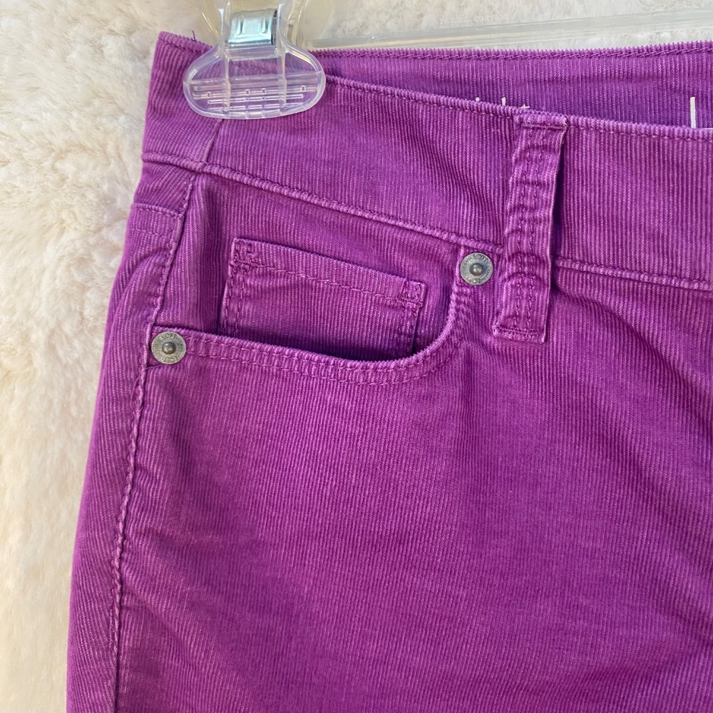 LOFT modern straight corduroy pants, magenta pink, size 24 petite - Picture 6 of 16